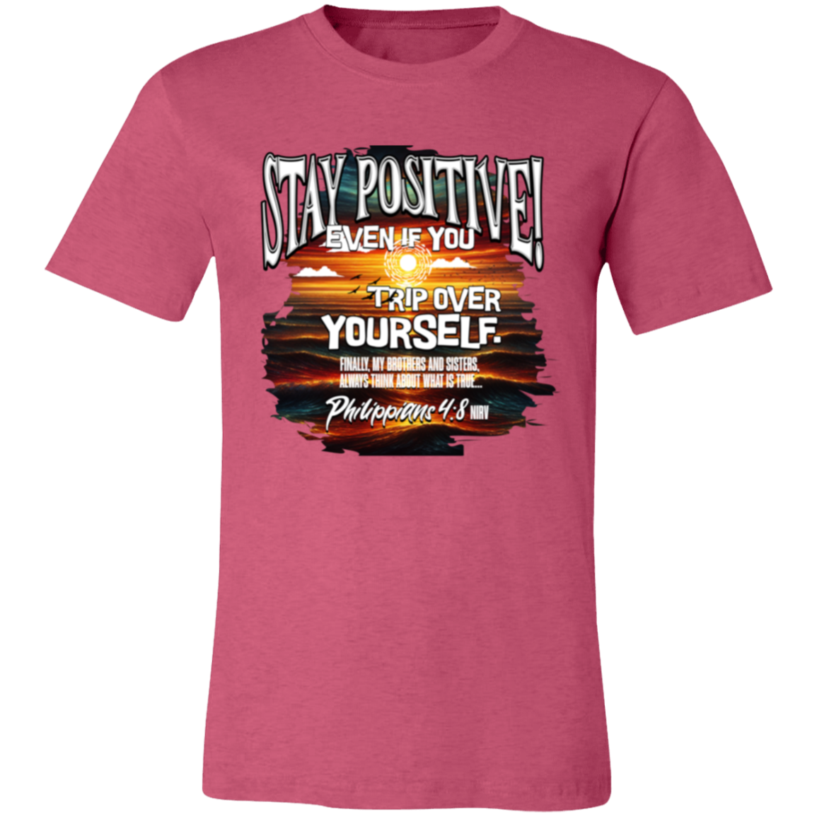 CDG - Stay Positive - 3001C Unisex Jersey Short-Sleeve T-Shirt