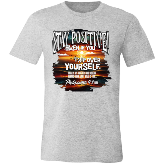 CDG - Stay Positive - 3001C Unisex Jersey Short-Sleeve T-Shirt