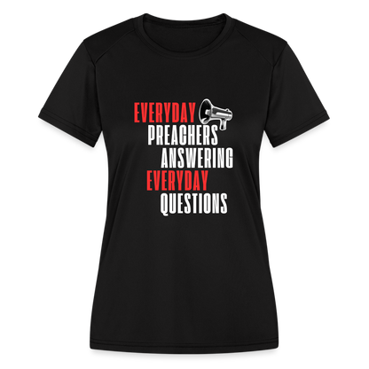 EPAEQ Women's Moisture Wicking Performance T-Shirt - black