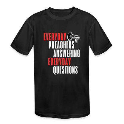 EPAEQ Kids' Moisture Wicking Performance T-Shirt - black