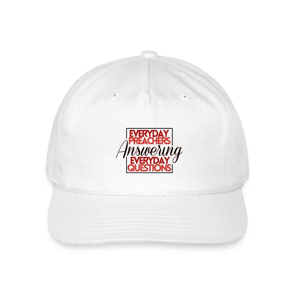 EPAEQ Vintage Washed Rope Cap - white