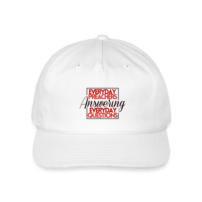 EPAEQ Vintage Washed Rope Cap - white