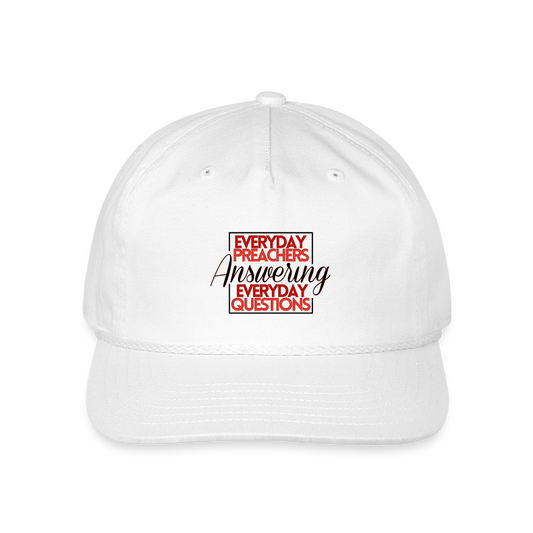EPAEQ Vintage Washed Rope Cap - white