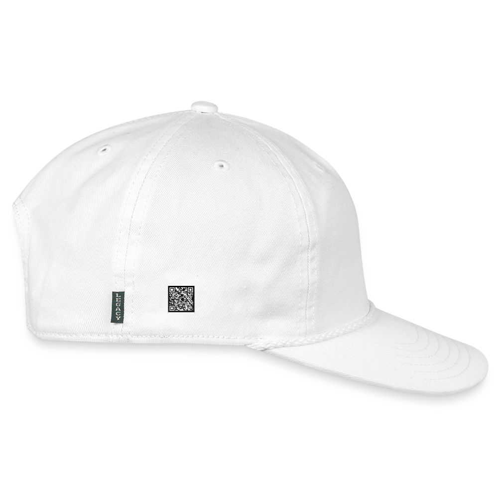 EPAEQ Vintage Washed Rope Cap - white