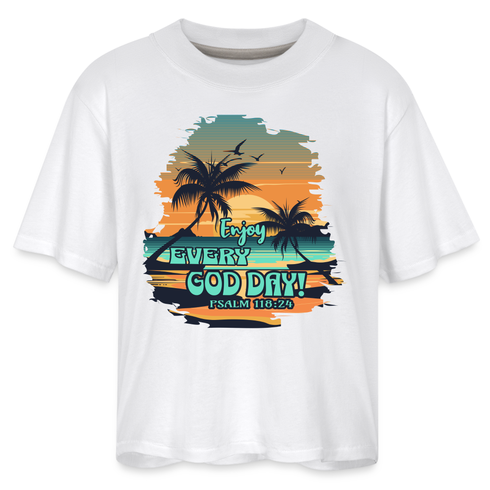 CDG Women's Boxy Tee - white