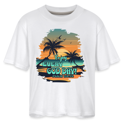 CDG Women's Boxy Tee - white