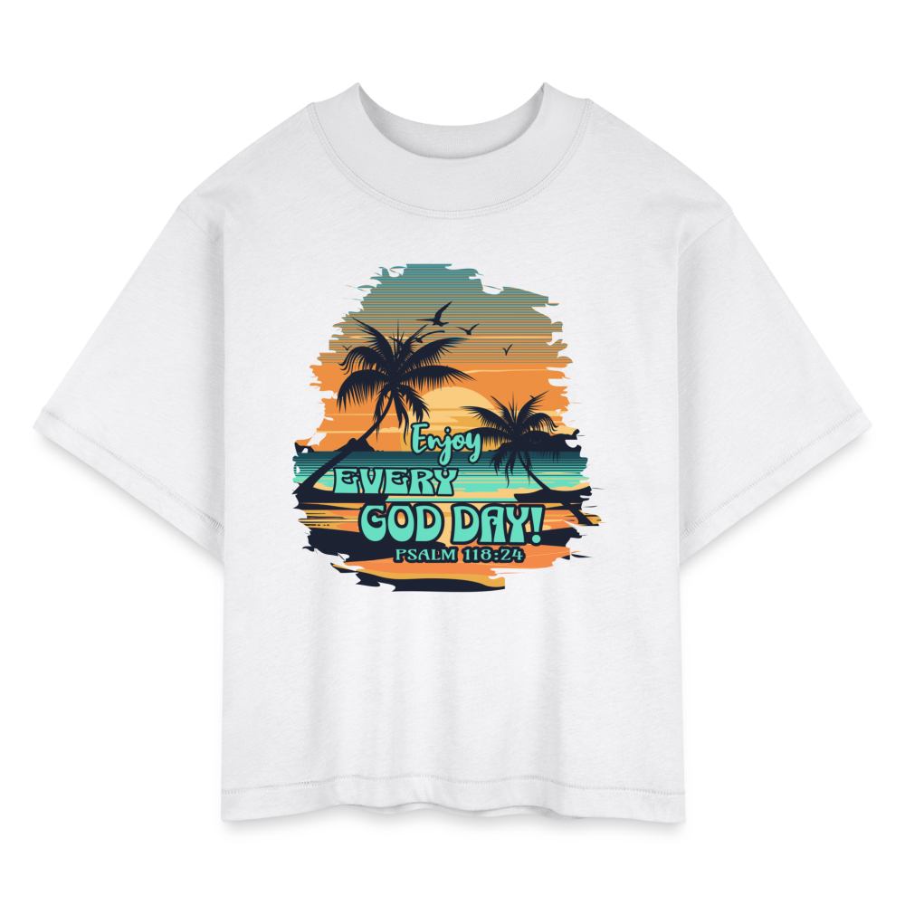 CDG Women's Boxy Tee - white