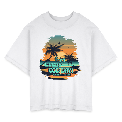 CDG Women's Boxy Tee - white