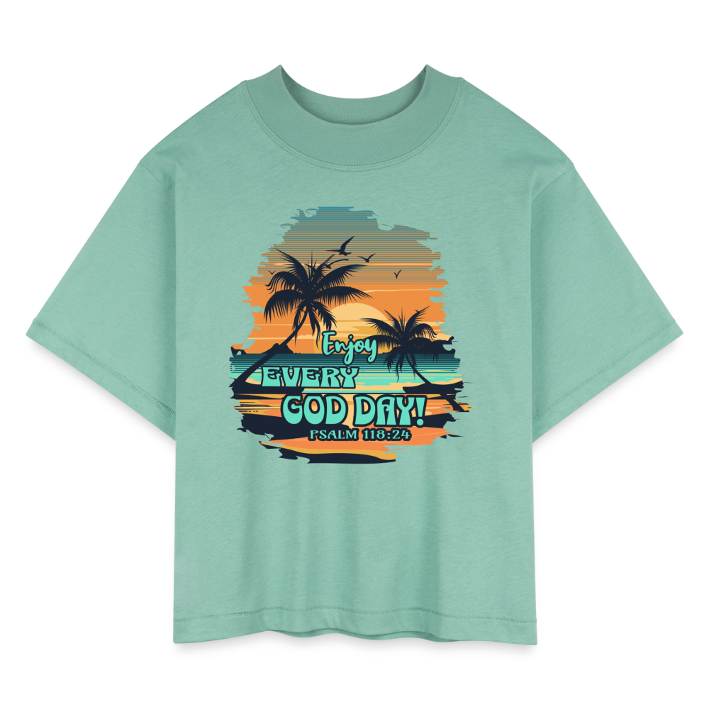 CDG Women's Boxy Tee - saltwater