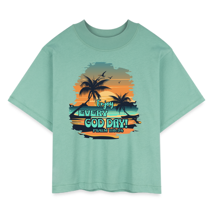 CDG Women's Boxy Tee - saltwater