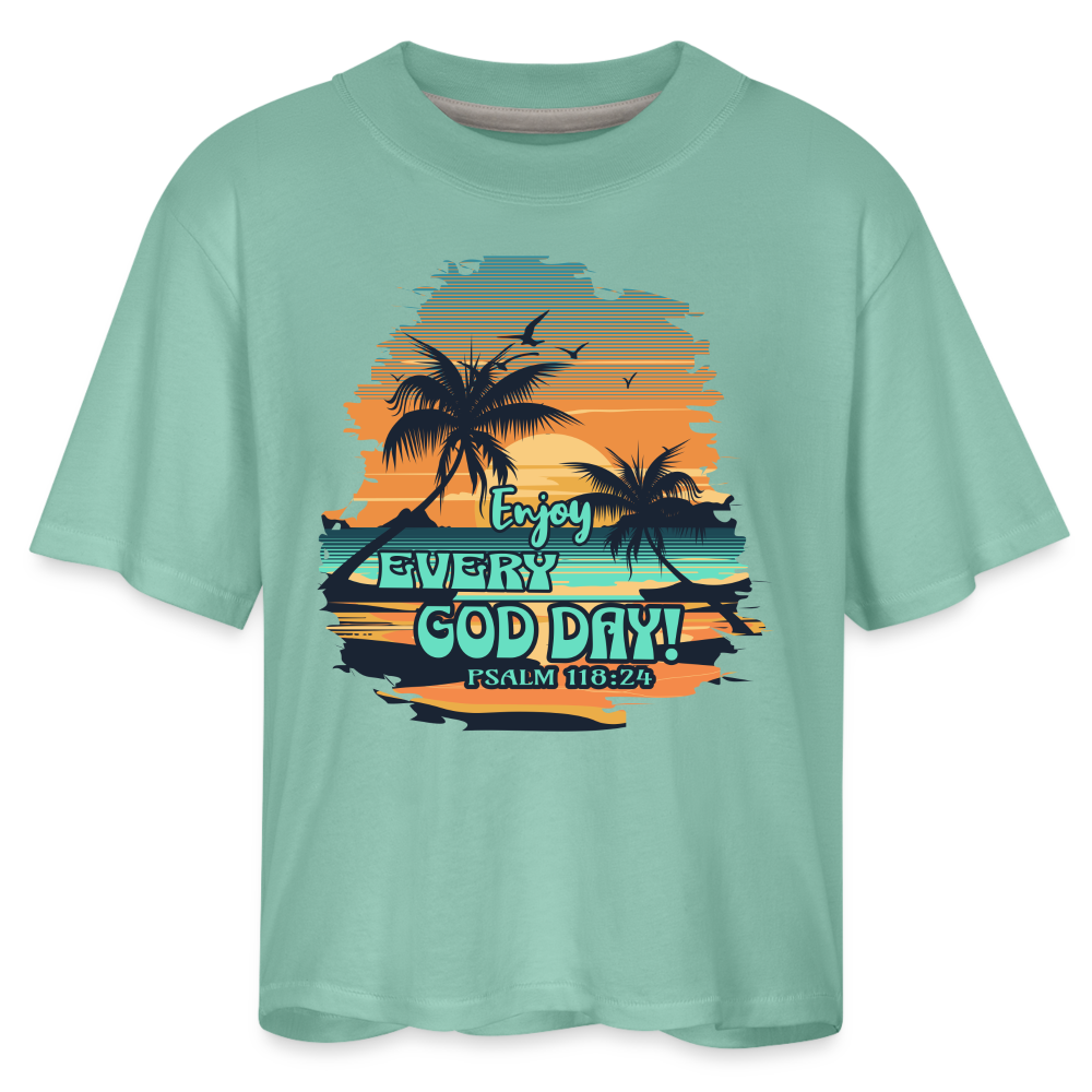 CDG Women's Boxy Tee - saltwater