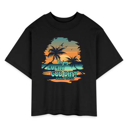 CDG Women's Boxy Tee - black