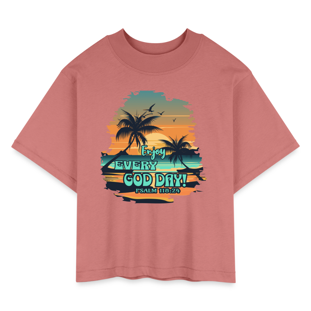 CDG Women's Boxy Tee - mauve