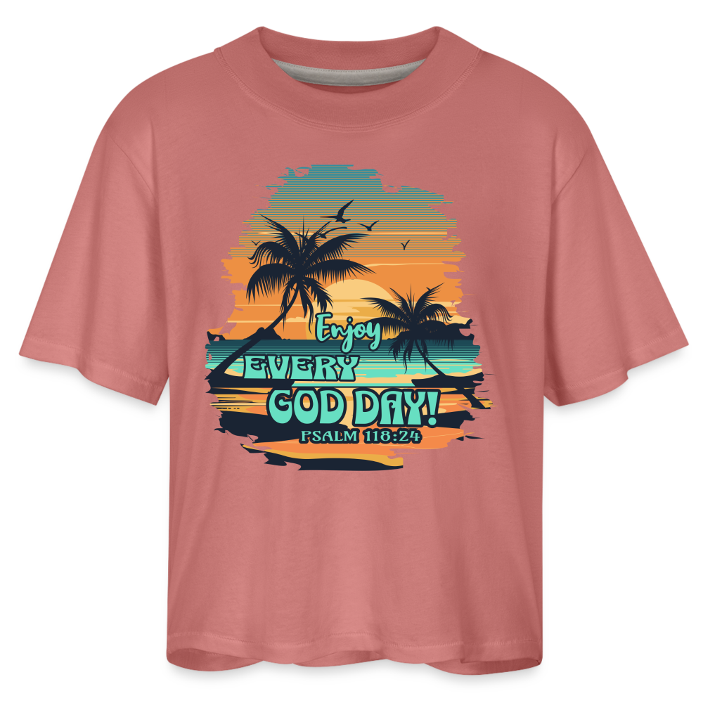 CDG Women's Boxy Tee - mauve