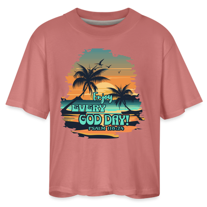 CDG Women's Boxy Tee - mauve