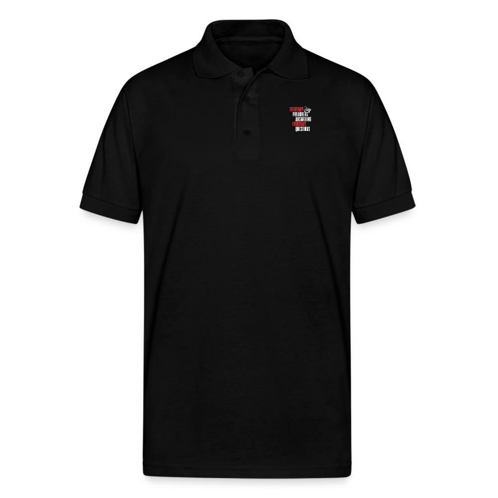 EPAEQ Gildan Unisex 50/50 Jersey Polo - black