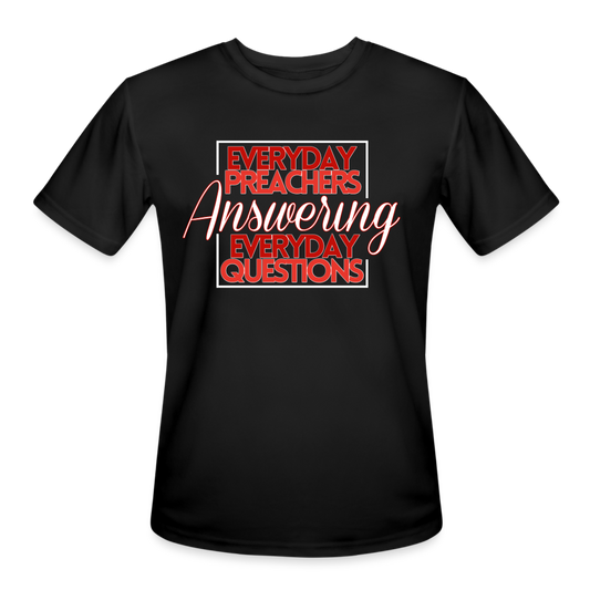 EPAEQ Men’s Moisture Wicking Performance T-Shirt [Red/White Text] - black