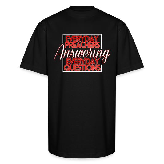 EPAEQ Unisex Oversized Heavyweight T-Shirt [Red/White Text] - black