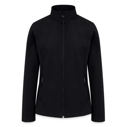 EPAEQ Women’s Soft Shell Jacket [Red/White Text] - black