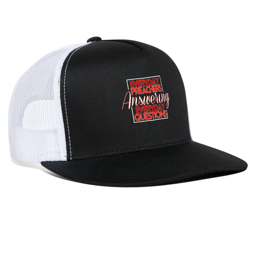 EPAEQ Trucker Cap [Red/White Text] - black/white