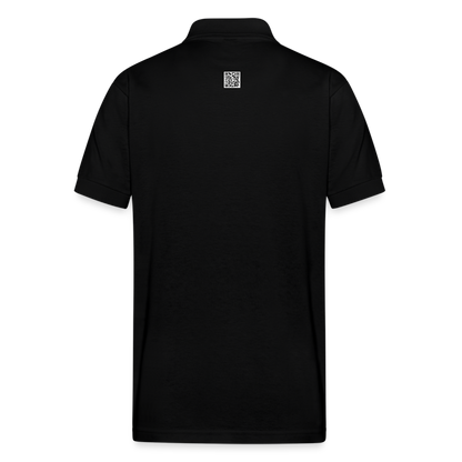 EPAEQ Gildan Unisex 50/50 Jersey Polo [Red/White Text] - black