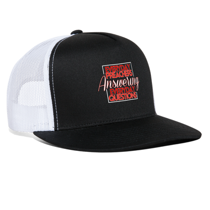 EPAEQ Trucker Cap [Red/White Text] - black/white