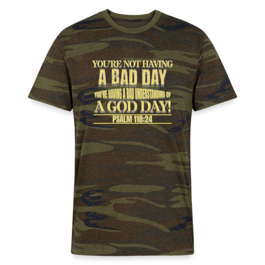 CDG Alternative Unisex Eco Camo T-Shirt - green camo