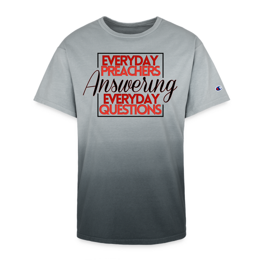 EPAEQ Champion Dip Dye T-shirt [Red/Black text] - black ombre